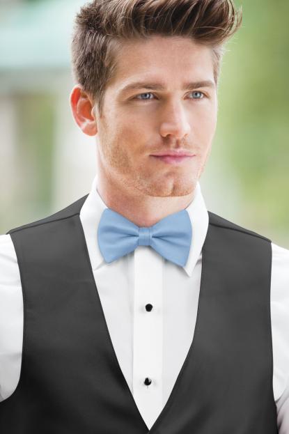Lite Blue Simply Solids Bow Tie